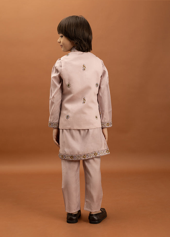 Pink Viscose Kurta & Pajama Set