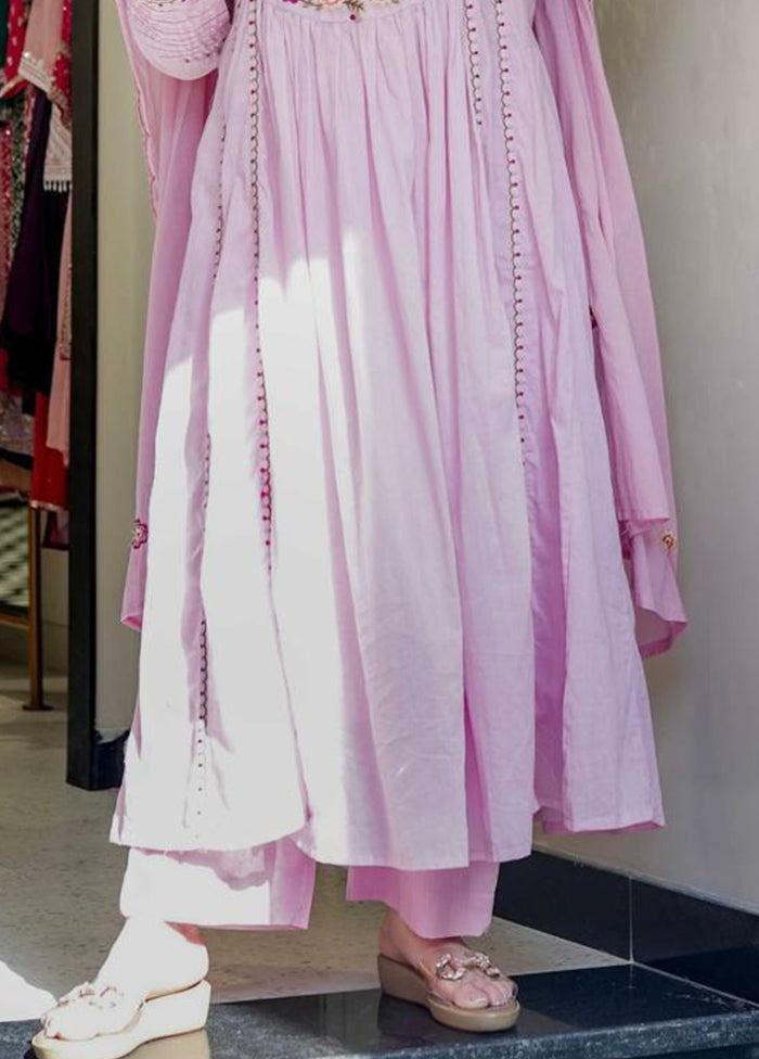 3 Pc Purple Silk Suit Set