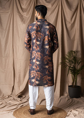 Black Viscose Kurta & Pajama Set