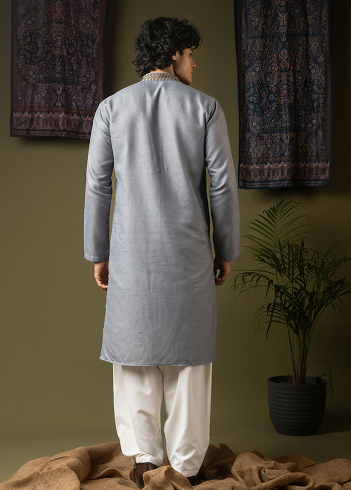 Blue Silk Kurta & Pajama Set