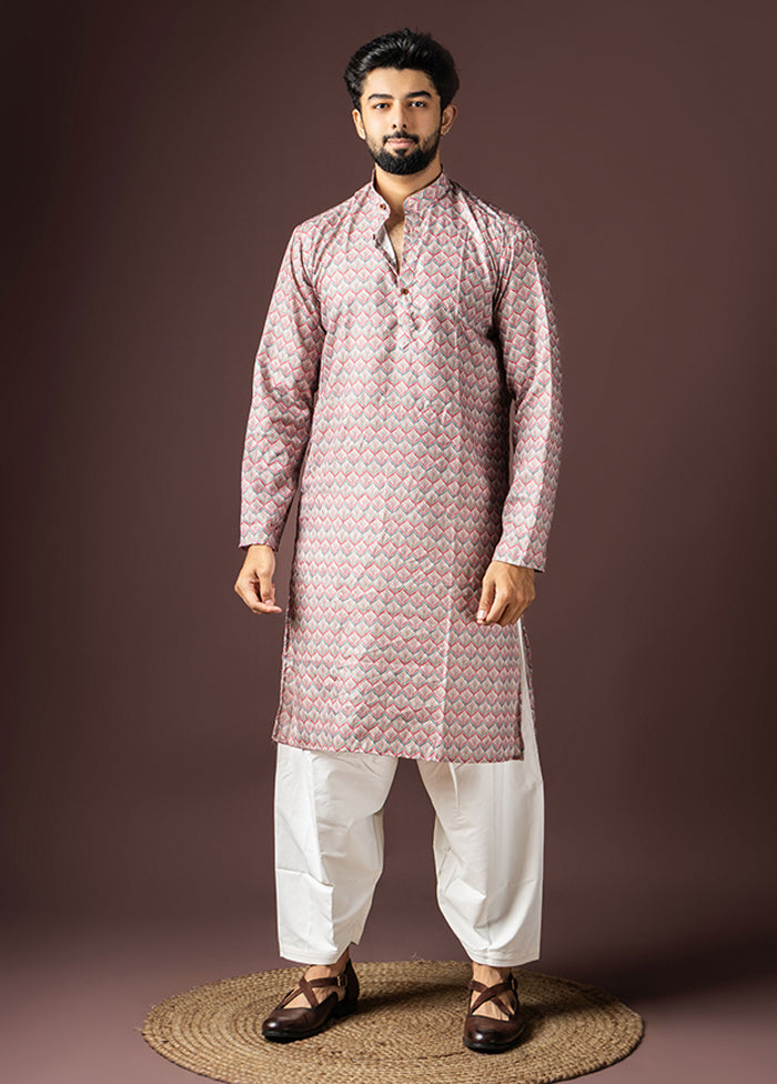 Multicolor Cotton Kurta & Pajama Set