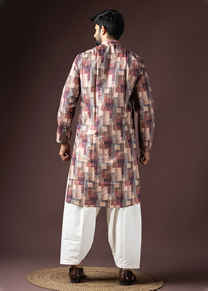 Multicolor Cotton Kurta & Pajama Set