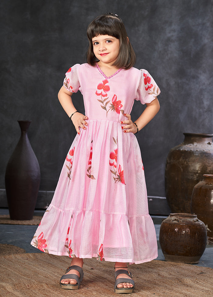 Pink Silk Kurti