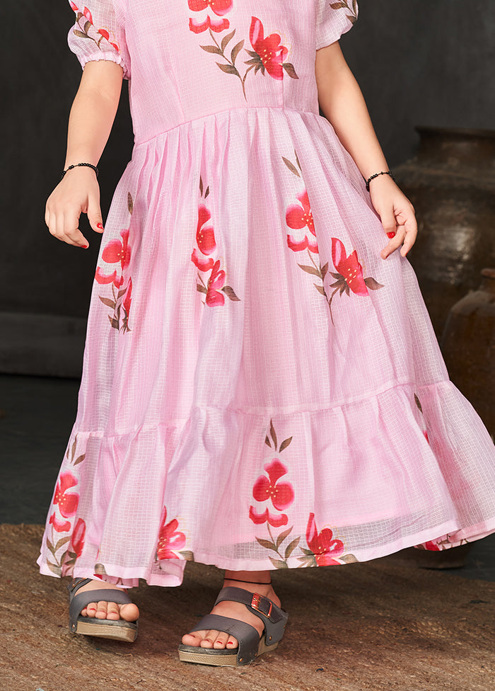 Pink Silk Kurti