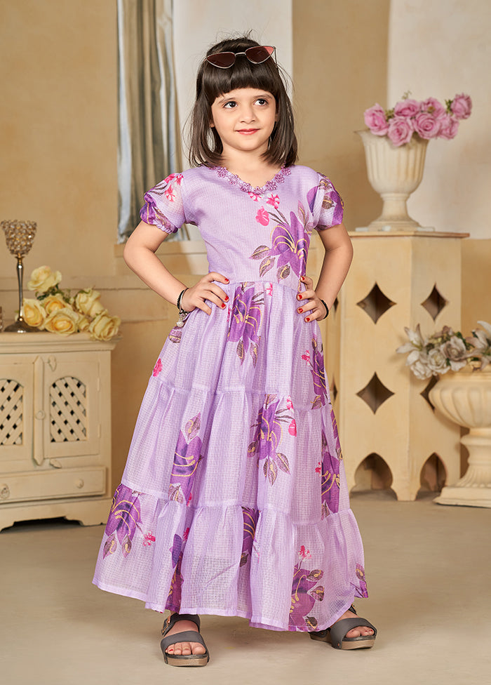 Purple Silk Kurti