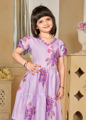 Purple Silk Kurti