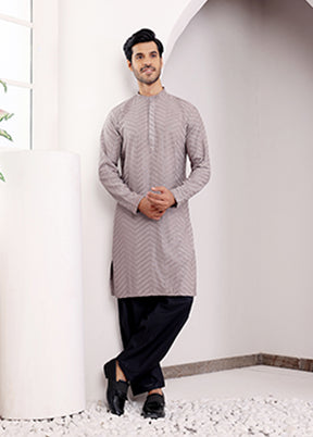 Grey Viscose Kurta