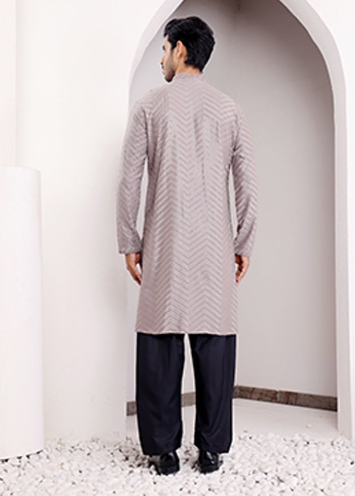 Grey Viscose Kurta