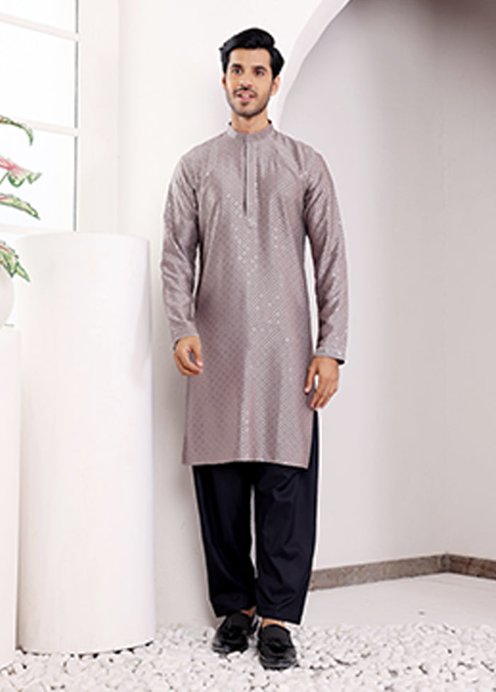 Grey Viscose Kurta
