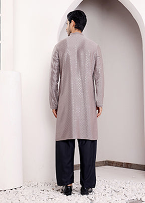 Grey Viscose Kurta
