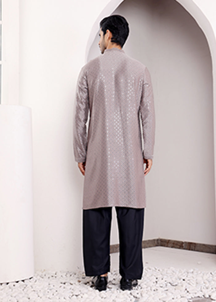 Grey Viscose Kurta