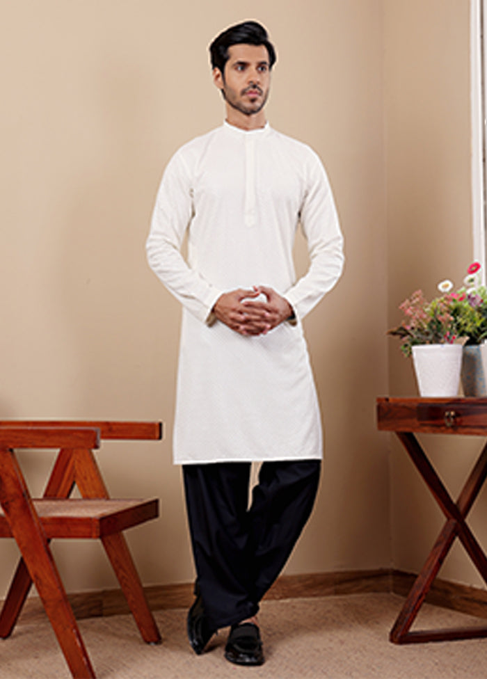 White Viscose Kurta