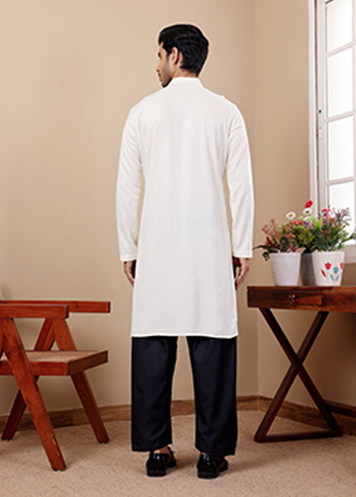 White Viscose Kurta