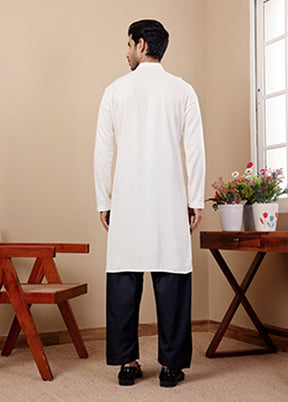 White Viscose Kurta