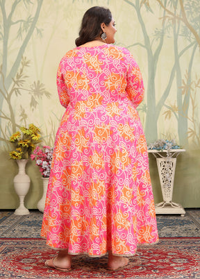 Pink Readymade Rayon Kurti