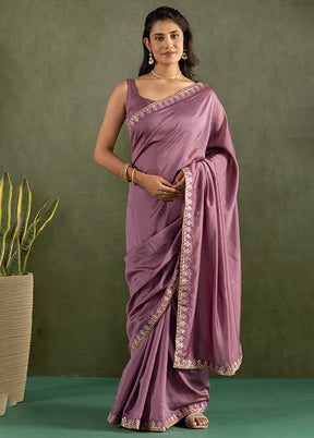 Purple Chiffon Ready to wear Saree