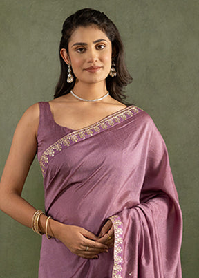 Purple Chiffon Ready to wear Saree