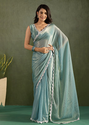 Blue Chiffon Ready to wear Saree