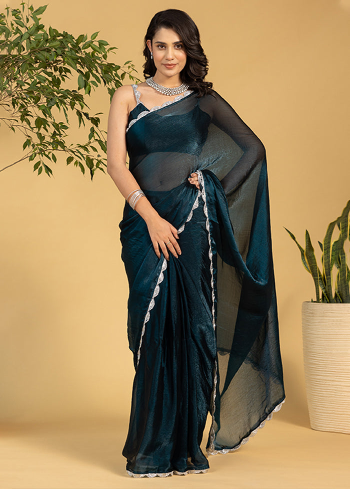Blue Chiffon Ready to wear Saree