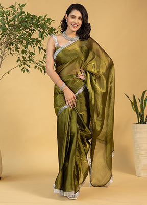 Green Chiffon Ready to wear Saree