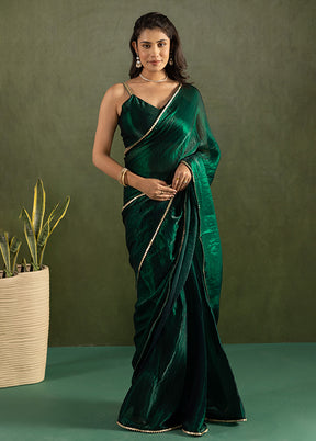 Green Chiffon Ready to wear Saree