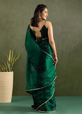Green Chiffon Ready to wear Saree