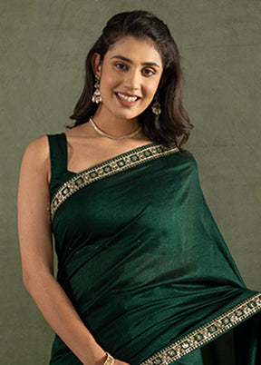 Green Chiffon Ready to wear Saree