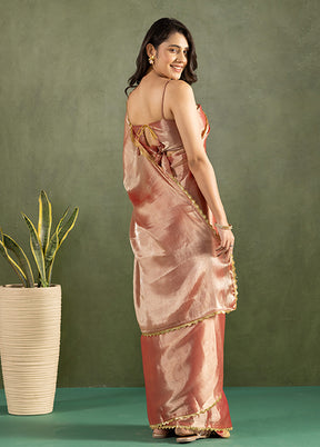 Golden Chiffon Ready to wear Saree