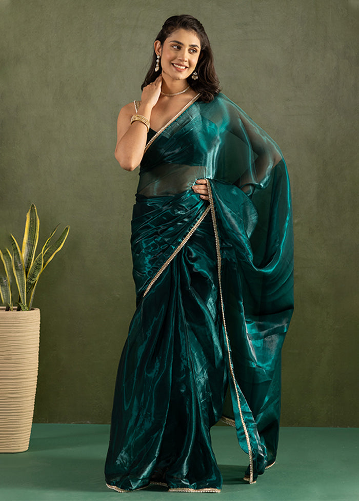 Blue Chiffon Ready to wear Saree