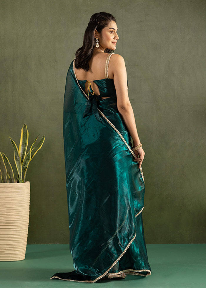 Blue Chiffon Ready to wear Saree