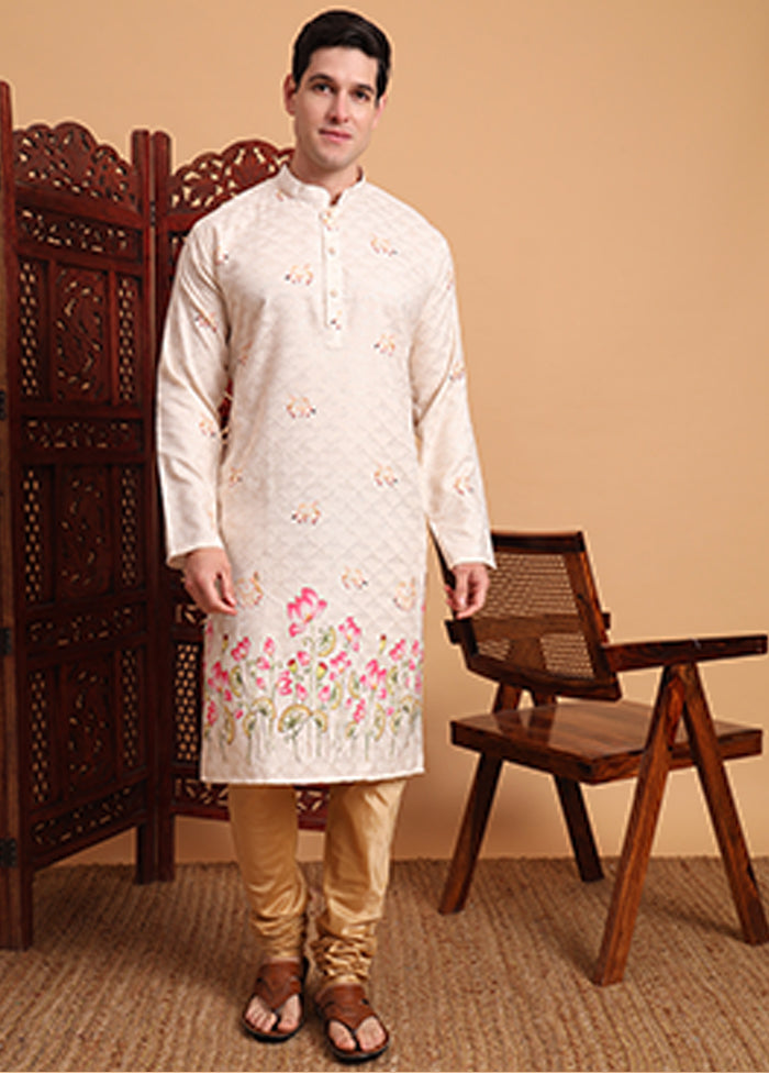 Cream Cotton Kurta