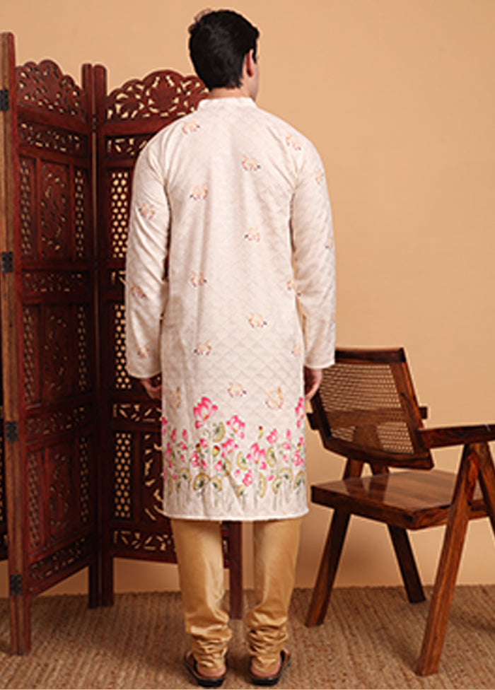 Cream Cotton Kurta