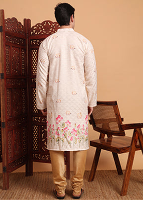 Cream Cotton Kurta