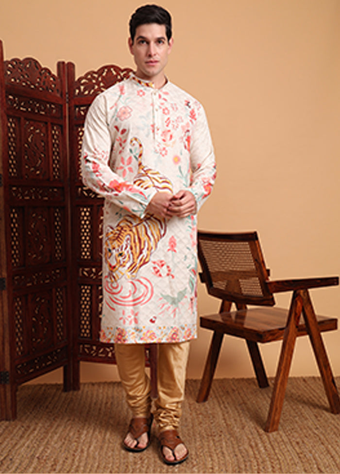 Cream Cotton Kurta