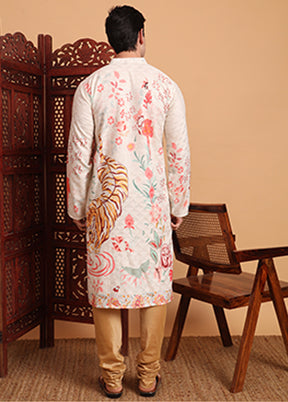 Cream Cotton Kurta
