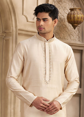 Brown Silk Kurta & Pajama Set