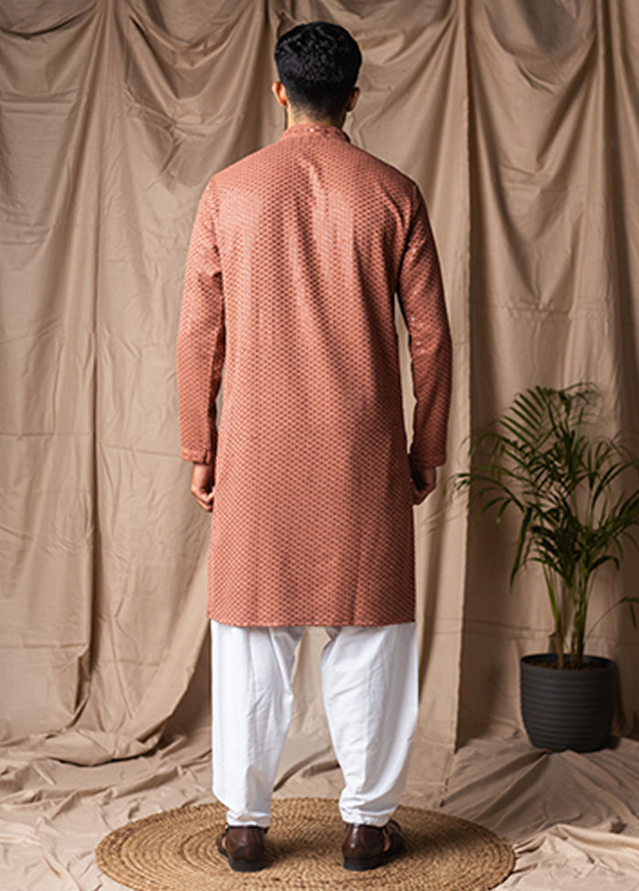 Red Silk Kurta & Pajama Set