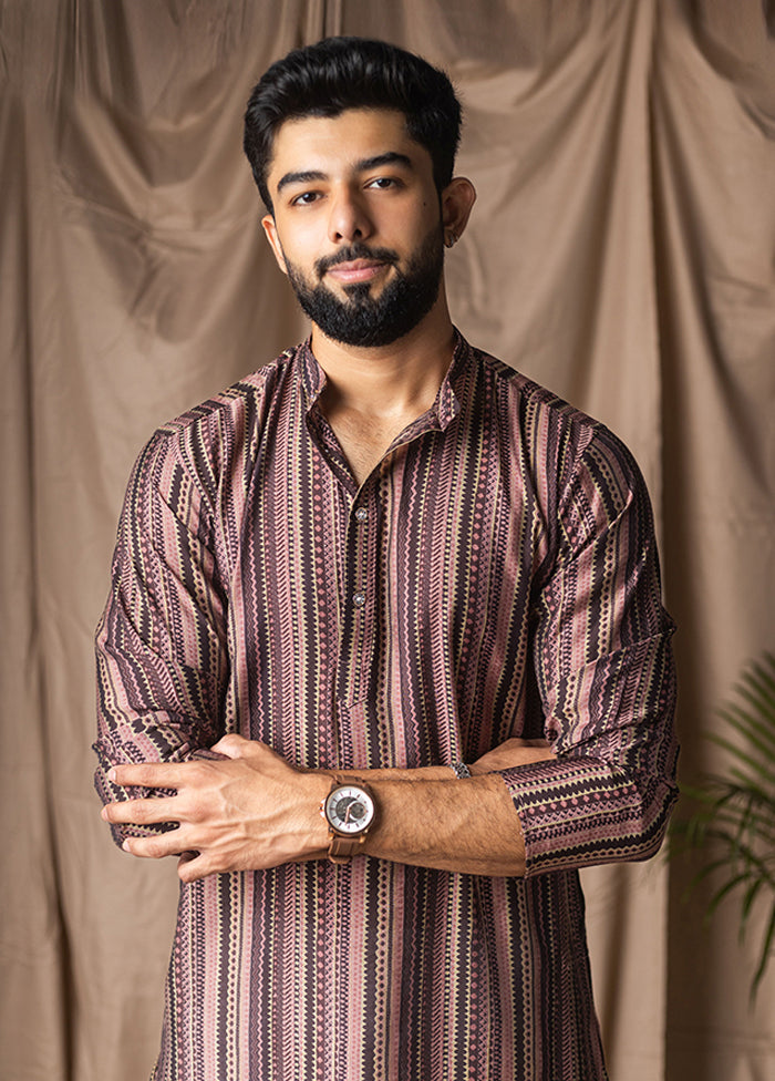 Multicolor Silk Kurta & Pajama Set