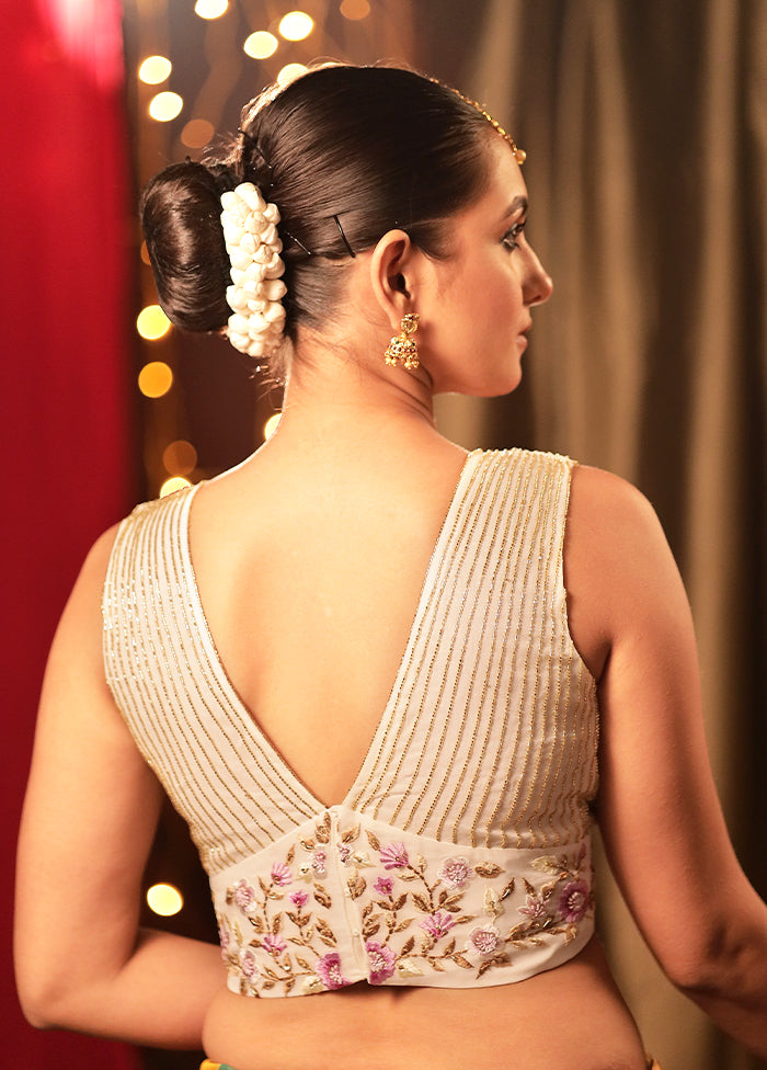 White Georgette Designer Blouse