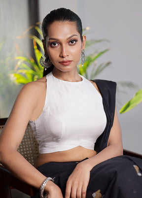 White Silk Designer Blouse