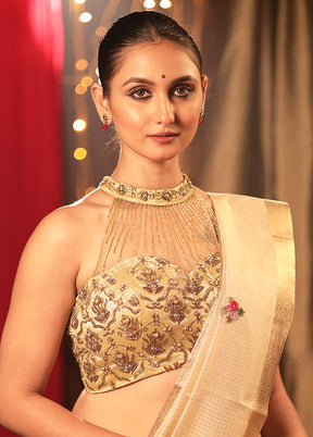 Gold Net Designer Blouse