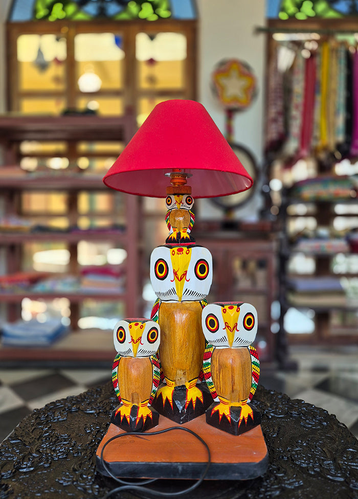 Red Pecha Table Lamp