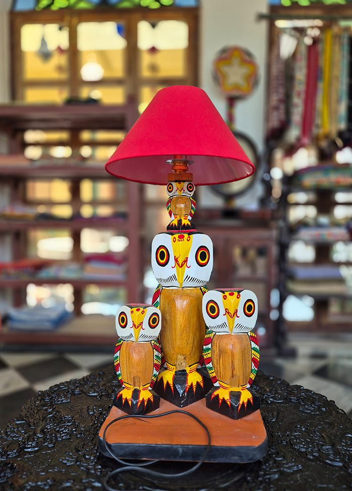 Red Pecha Table Lamp