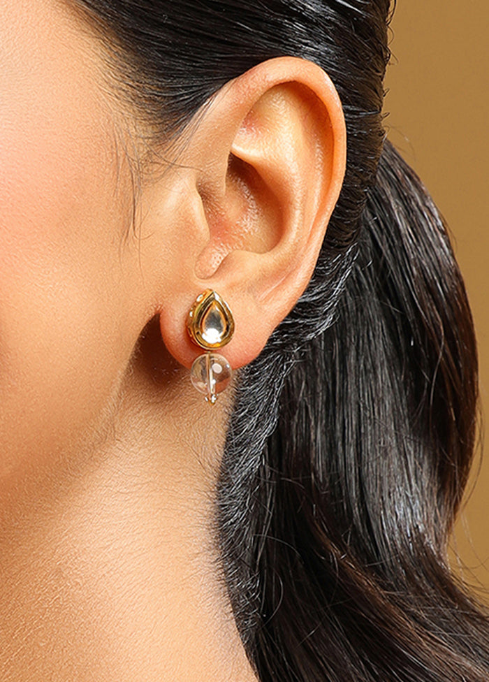 White Brass Earrings