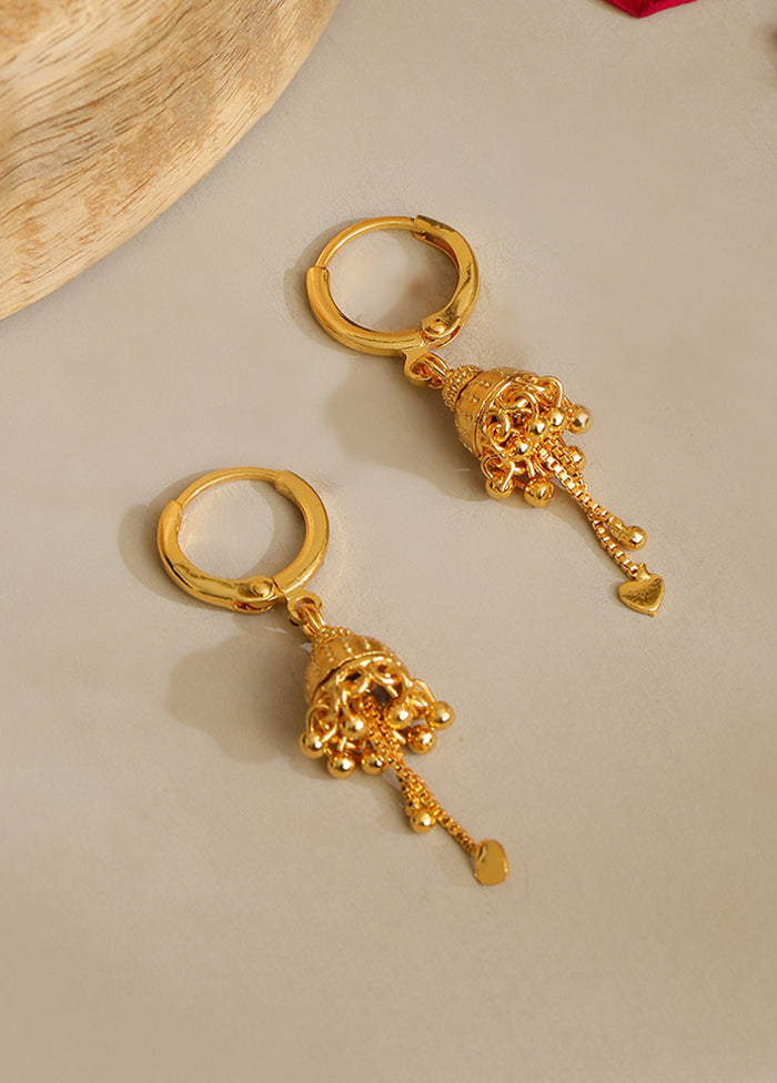 Golden Brass Earrings