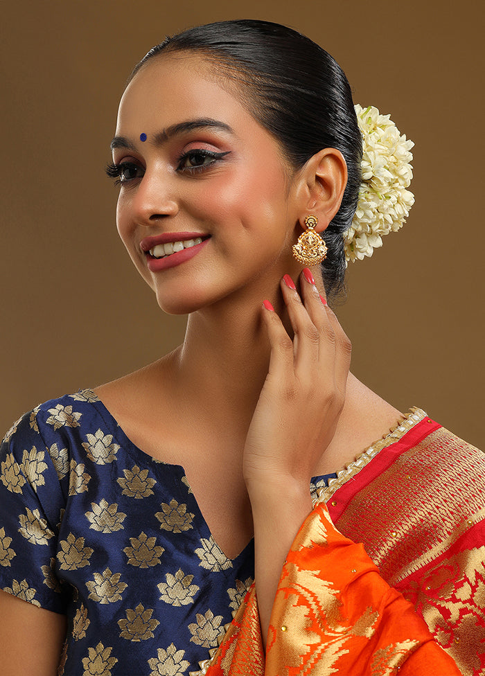 Golden Brass Earrings