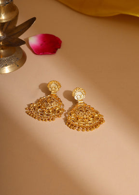 Golden Brass Earrings