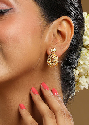 Golden Brass Earrings