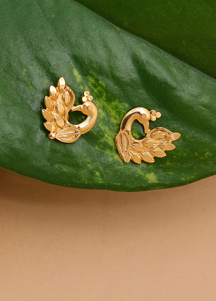 Golden Brass Earrings