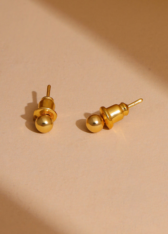 Golden Brass Earrings